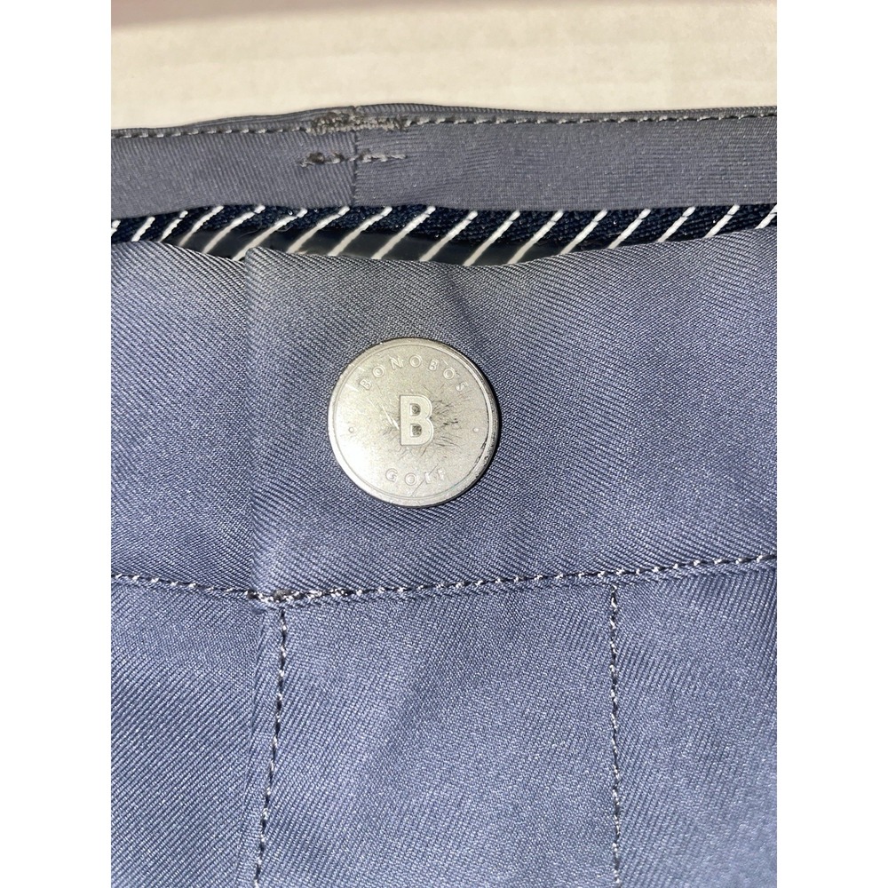 Bonobos Mens 28 Golf Shorts 8" Inseam Gray Polyester Performance - Picture 6 of 10
